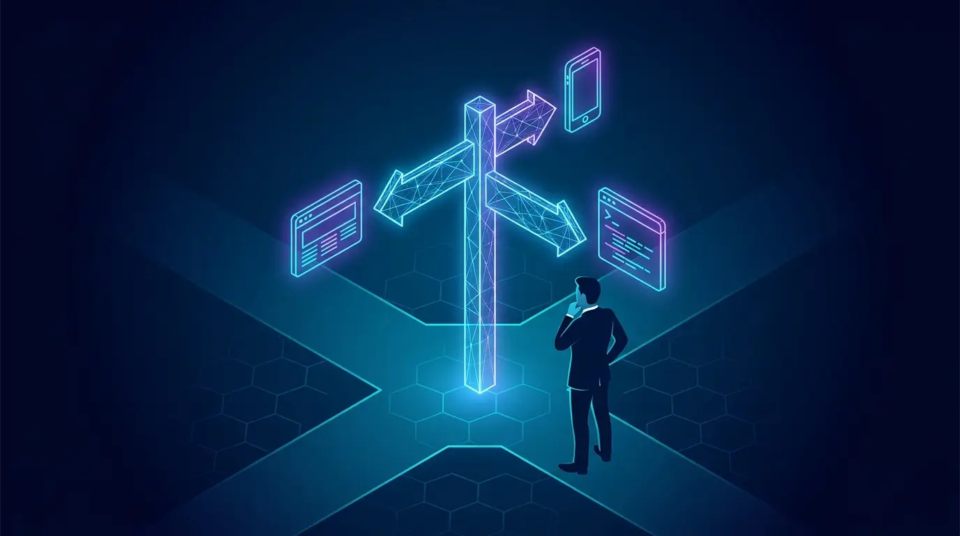 Elegir entre web, app móvil o software a medida